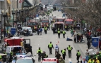 Robbantás a bostoni maratonon Fotó: MTI/AP/The Boston Globe/David L