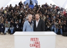 Baz Luhrmann ausztrál rendező (b) és Leonardo DiCaprio amerikai színész  Fotó: MTI/EPA/Guillaume Horcajuelo