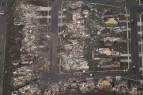 Légi felvétel az Oklahoma állambeli Moore romos házairól Fotó: MTI/AP/Steve Gooch