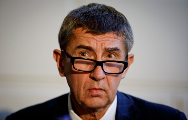 ANDREJ BABIŠ. Pártja nagy eséllyel bejut a cseh parlamentbe