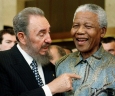 Fidel Castro és Nelson Mandela  Fotó: MTI/EPA/Patrick Aviolat