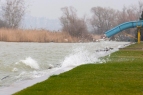 Emelkedik a Balaton vízszintje Fotó: MTI: Varga György 