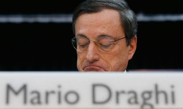 Mario Draghi. Az EKB elnöke Magyarország bankuniós csatlakozásán tűnődik