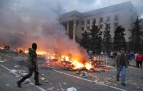 Utcai harcok Odesszában. „Oroszország háborút vív Ukrajna déli és keleti területein Fotó: Reuters