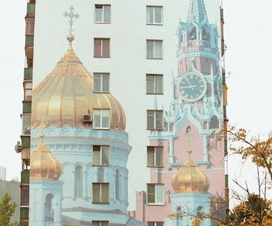 Moszkvai lakóház. Kívül még szép, belül már romos