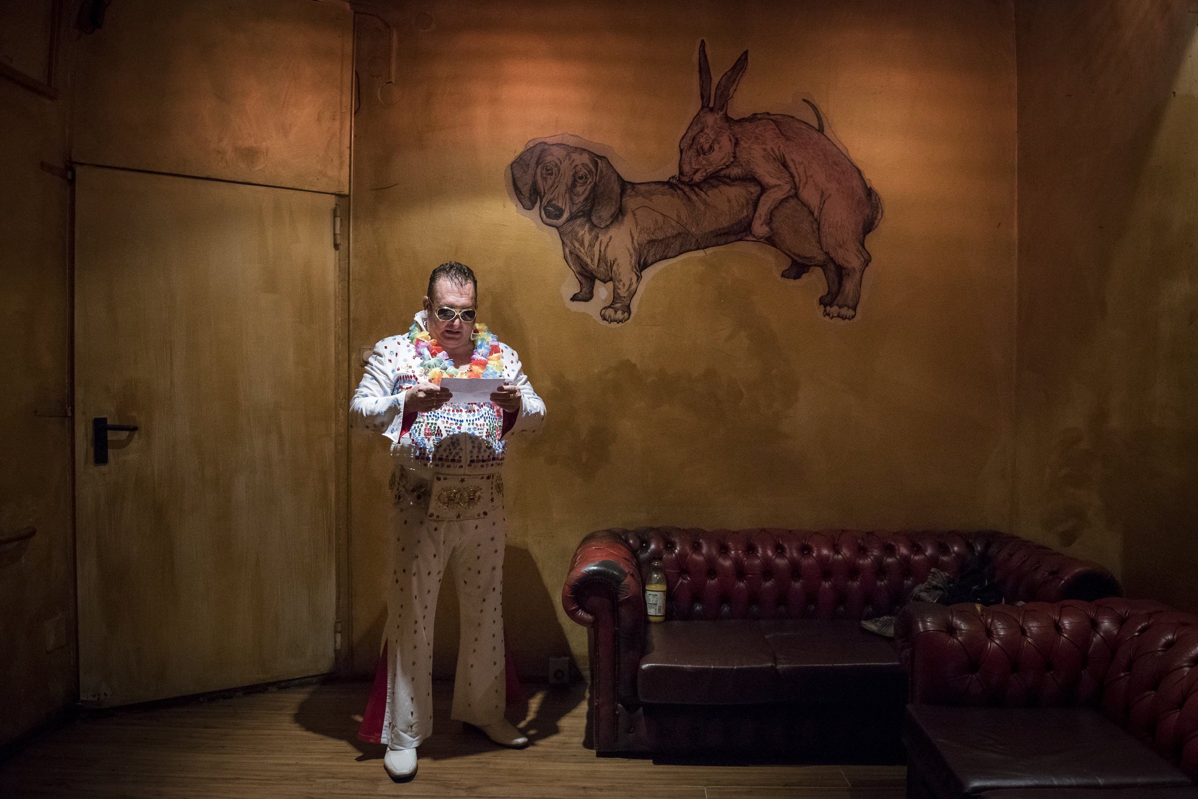 Kaszás Tamás (Fidelio Média Kft.) felvétele a Miskolci Elvis című sorozatából, amellyel első díjat nyert a 35. Magyar Sajtófotó Pályázat művészet kategóriájában